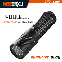 Maeerxu Aluminium Compact Flashlight DF01 18650 Li-ion 4000 Lumens Super Bright Emergency Flashlight For Fishing and Bicycle