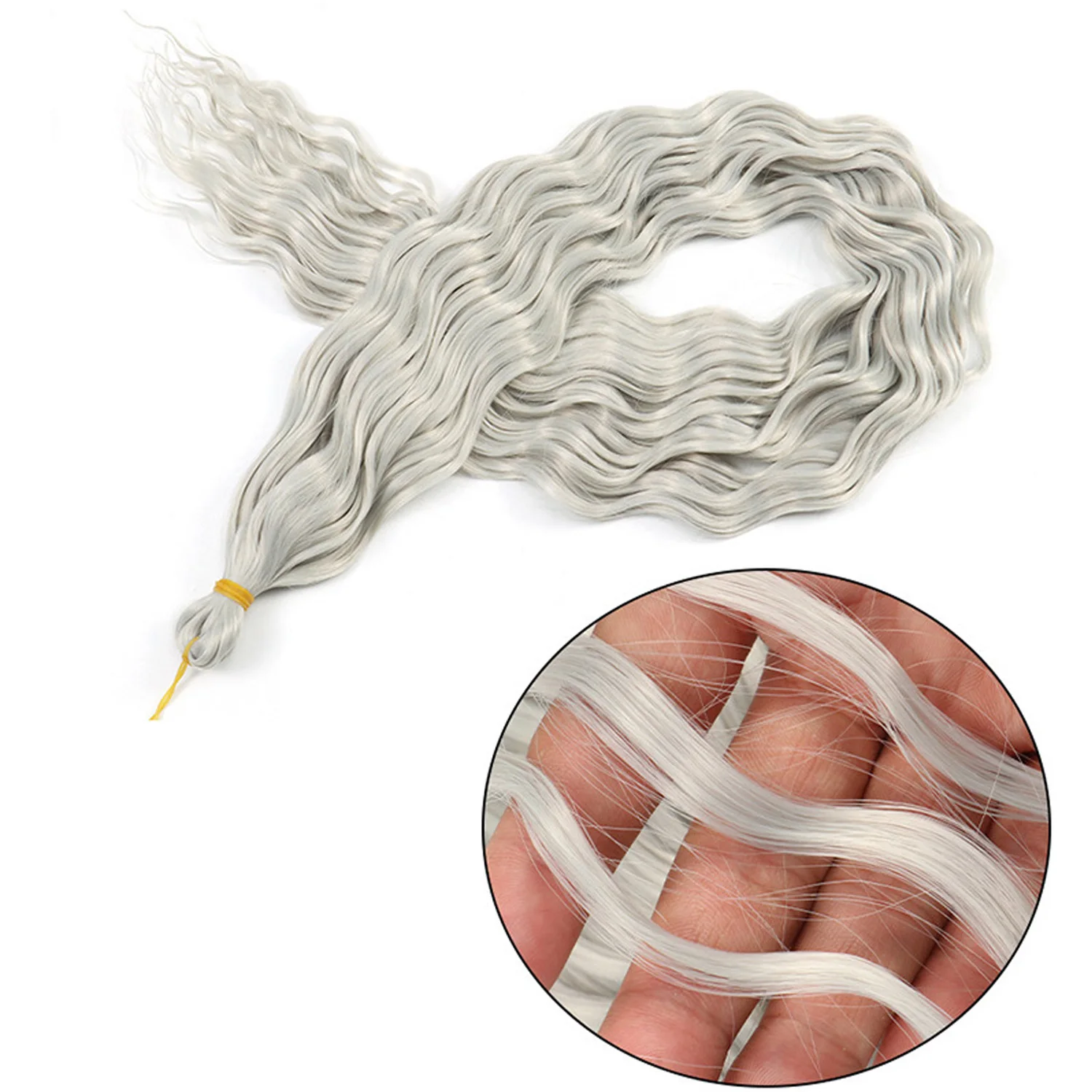 30 นิ้ว Deep Wave Twist ผมสังเคราะห์ Water Wave Twist Crochet ผมหยิกโครเชต์ Braids Braiding Hair Extension สําหรับผู้หญิง