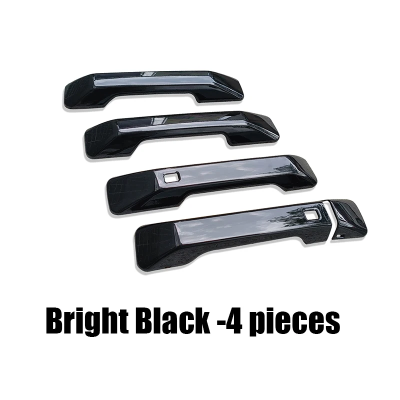 For Hyundai Santa Fe MX5 2024 2025 Bright black exterior door handle decorative frame ABS material adhesive installation
