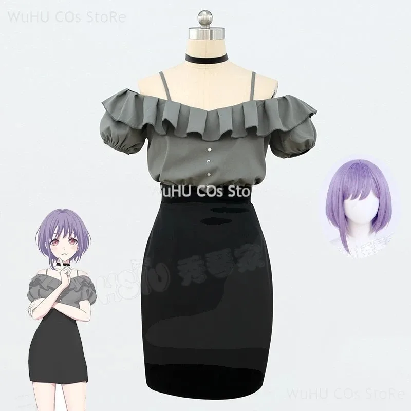 Anime BanG Dream Ave Mujica Nyamu Yutenji Cosplay Wig Uniform Full Women Girl Sexy Daily Suit Carnival Roleplay Costumes;3,k8't, view 2