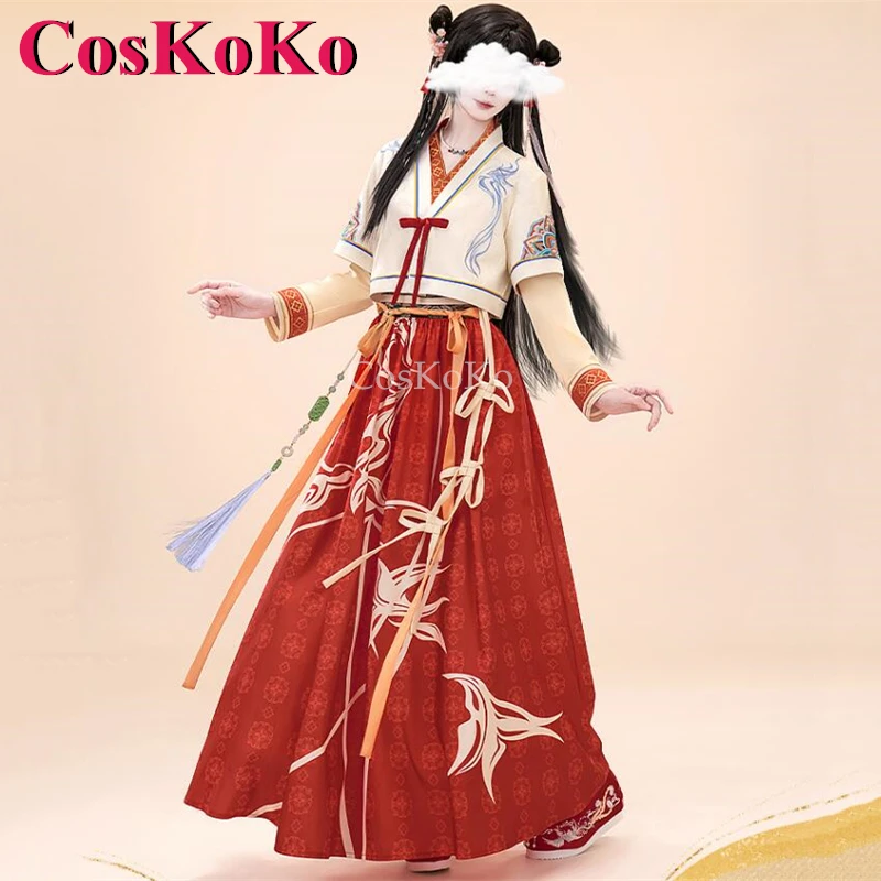 CosKoKo Leading Lady Cosplay Game Love And Deepspace Costume Anthemy Skin Sweet Elegant Hanfu Halloween Role Play Clothing S-XL