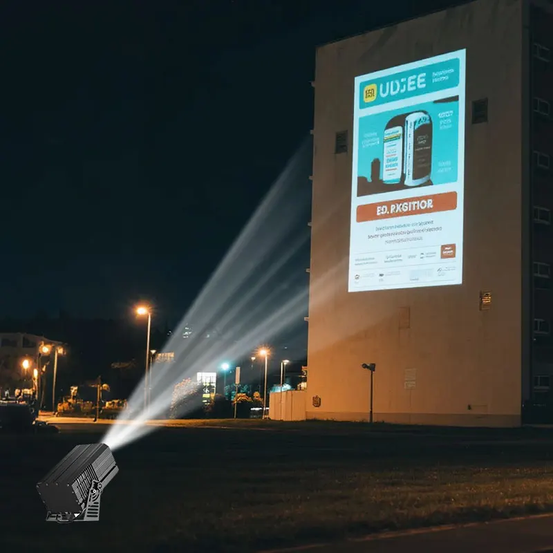 STLF Wall logo Gobo Projector Outdoor Waterproof IP67 200W/300W/600W High Power Projection Lamp Customized LED Advertising Light