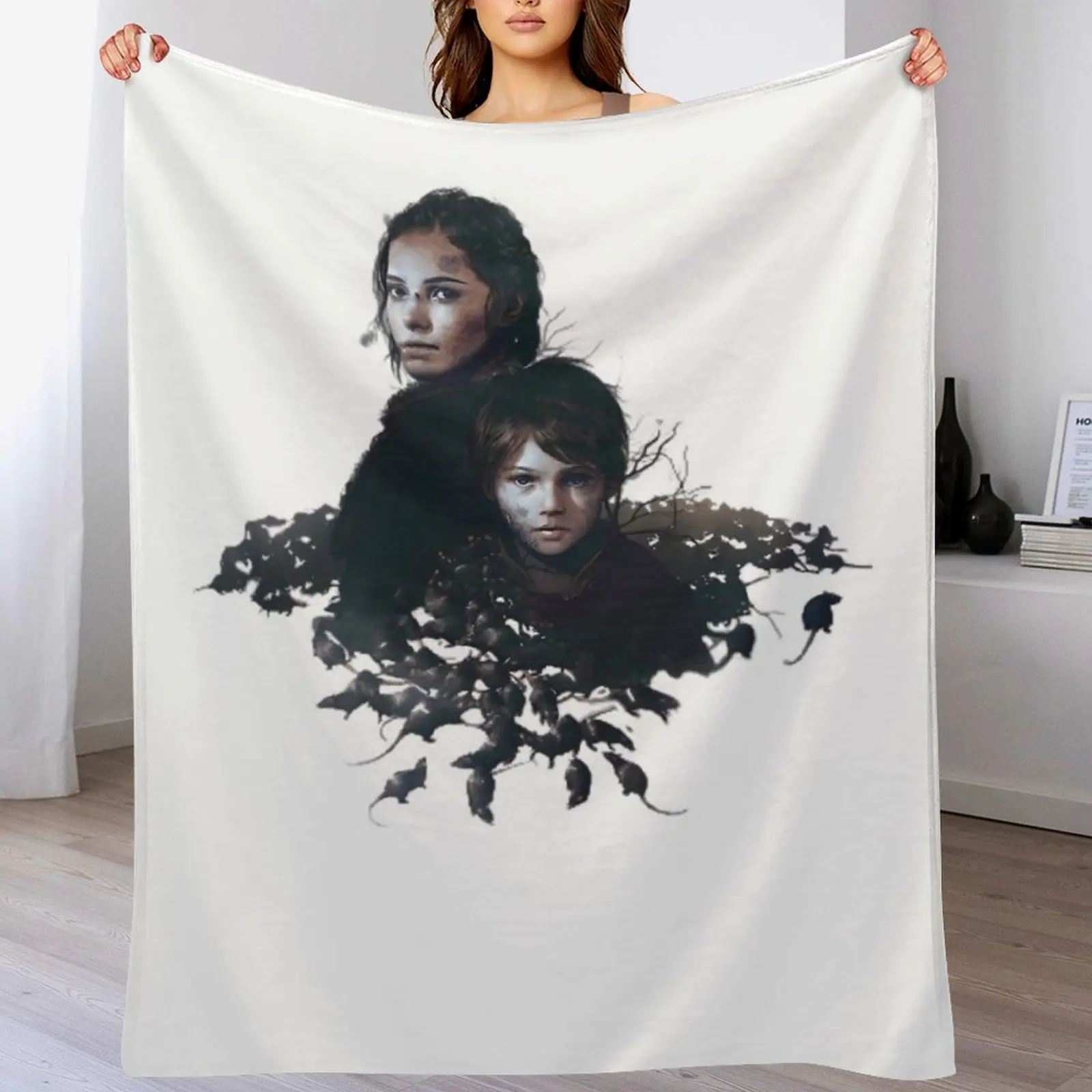 

A Plague Tale Throw Blanket Flannel Decorative Throw Blankets