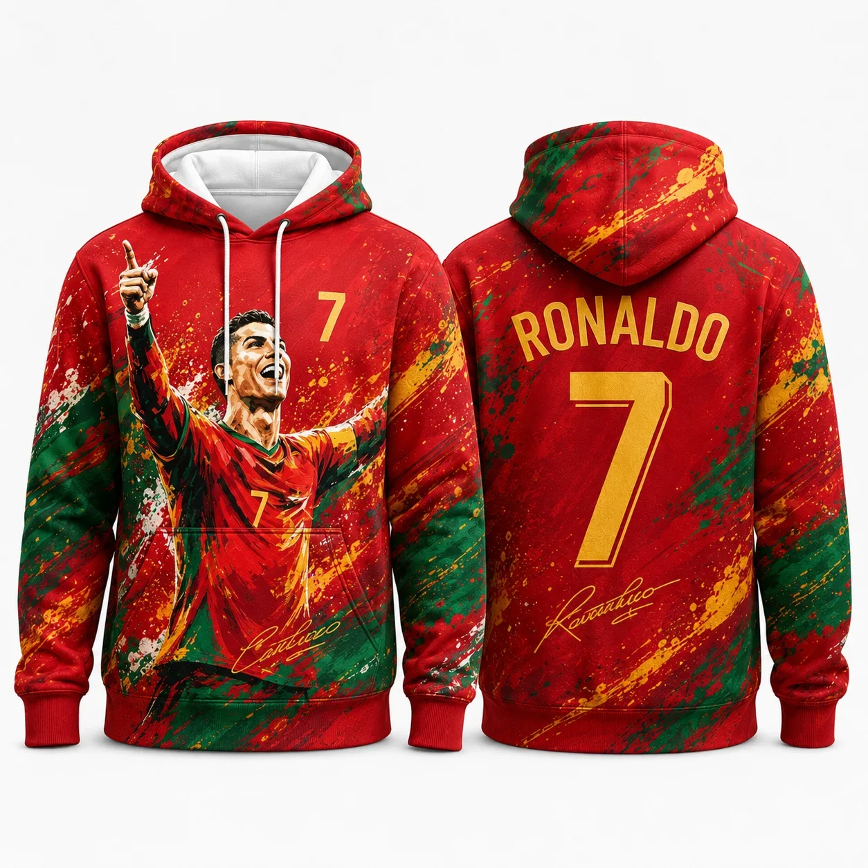 Cristiano Ronaldo Fall/Winter 2026 New Bestseller Trendy Men's Street-Style Hooded Sweatshirt Suitable for Football Training