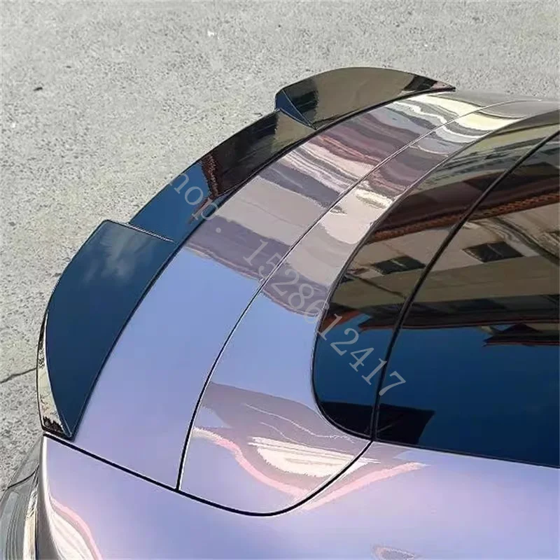 For Xiaomi SU7 2024 2025 Car accessories ABS Rear bumper spoiler Plastic Rear Trunk Boot Lip Wing Spoiler Rear Wing Trim