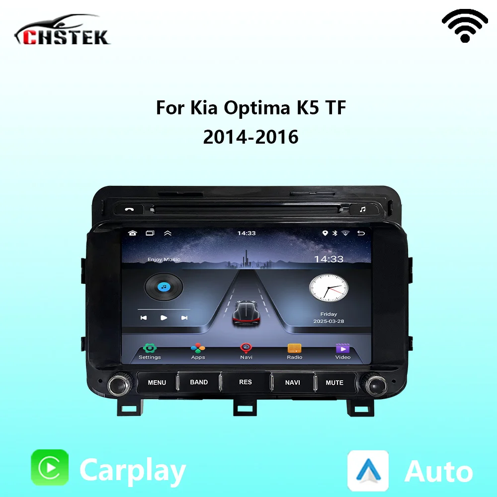 CHSTEK Car Radio CarPlay Android Auto For Kia K5 Optima TF 2014 2015 2016 Autoradio Bluetooth Navigation WIFI Multimedia Stereo