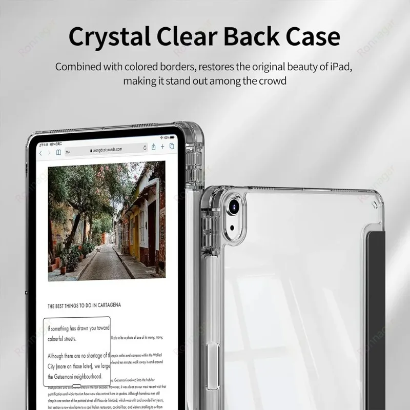 Y Fold New Case For iPad A16 11th 12th Air 5 4 Air 11 13 M4 M3 M5 Pro11 13 12.9 10th 9th 8 10.2 9.7 10.9 10.5 with Pencil Holder