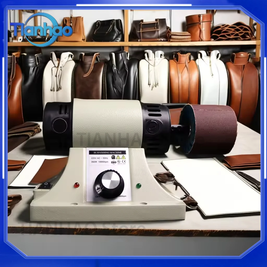 Automatic Leather Burnishing Polishing Machine 0-8000R for 220V with Core Motor Component