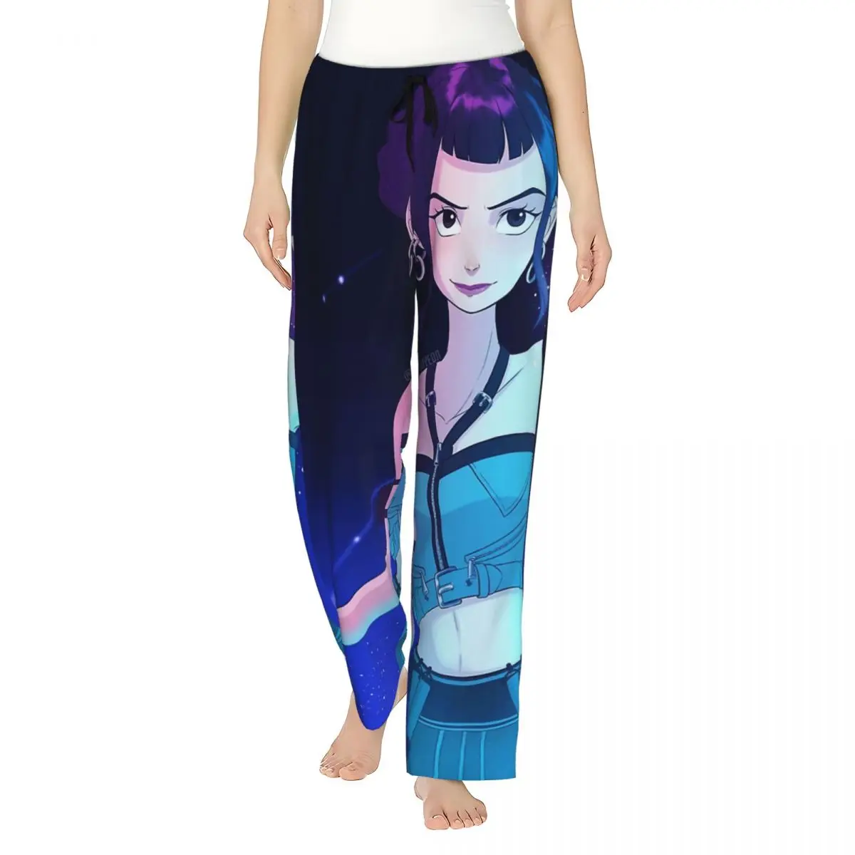 

Huntrix Girl Zoey K-POP Demon Hunters Pajama Trousers Vintage Pajamas Lady Soft Warm Home Pants Leisure Sleeping Pants Big Size