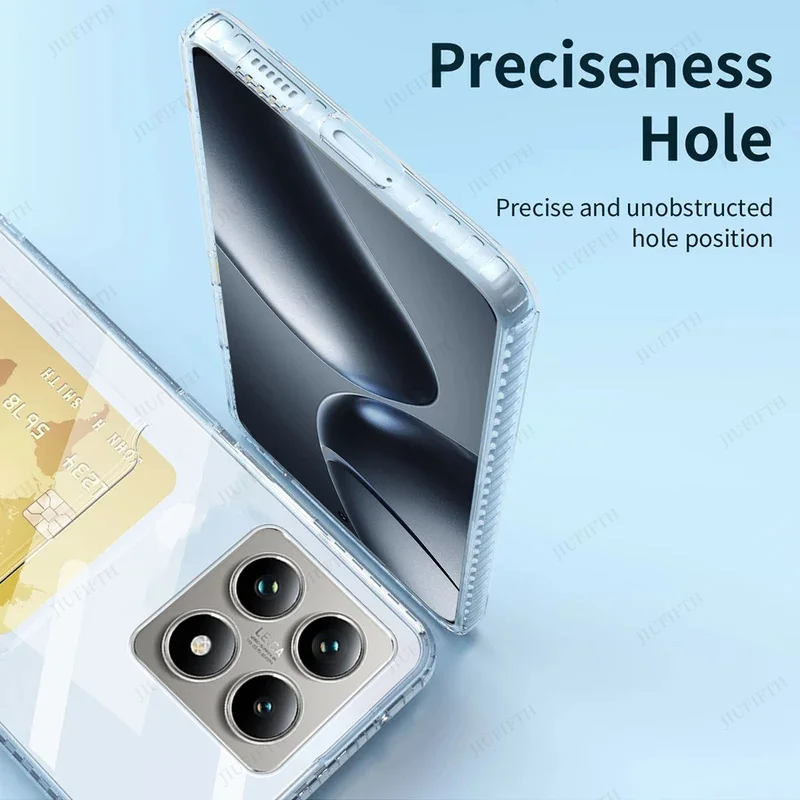 Xiaomi14TPro فتحة للبطاقات محفظة غطاء شفاف Mi 14tpro حافظة هاتف مقاومة للصدمات لهاتف Xiaomi 14T Pro 14TPro Xiaomi14T Pro #4