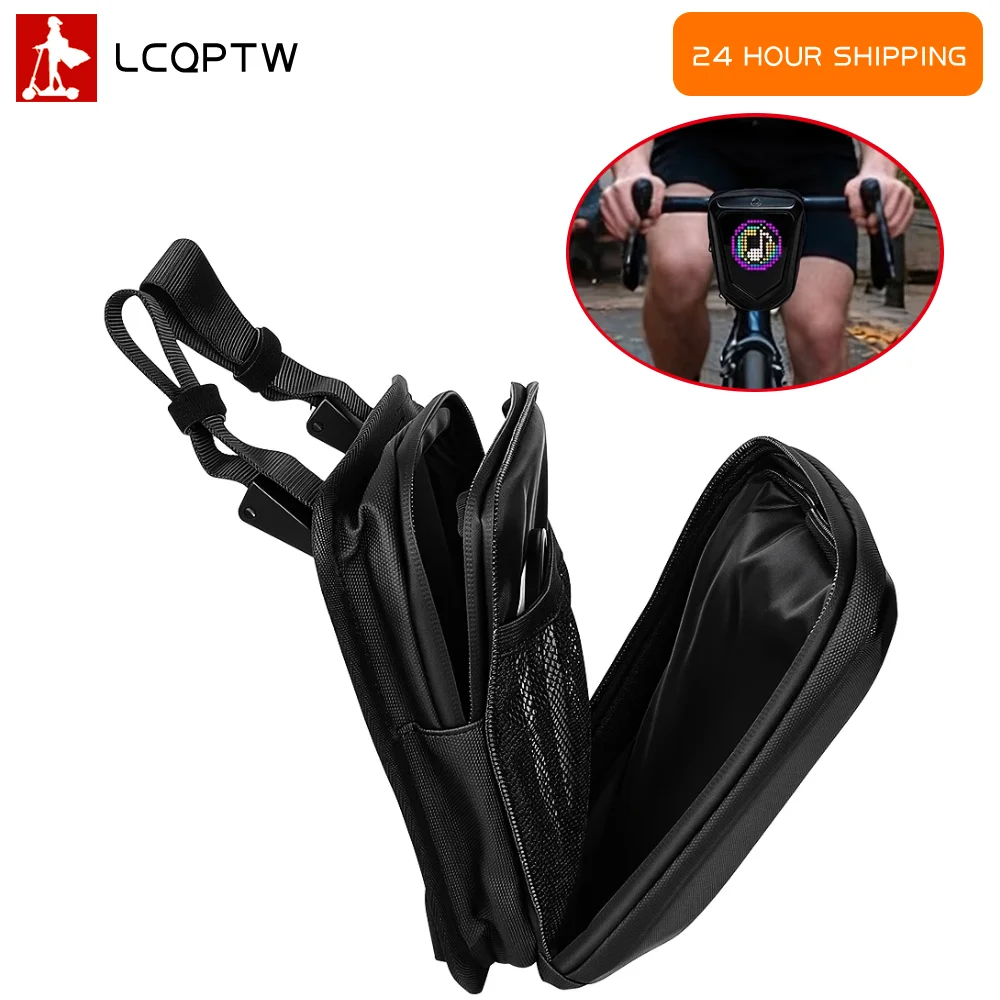 APP Custom Pixel LED Display Front Storage Bag for Xiaomi M365 Mi4 4Pro 4Lite 5 5Pro 5Max 6 6Lite Elite Handlebar Carry Pouch