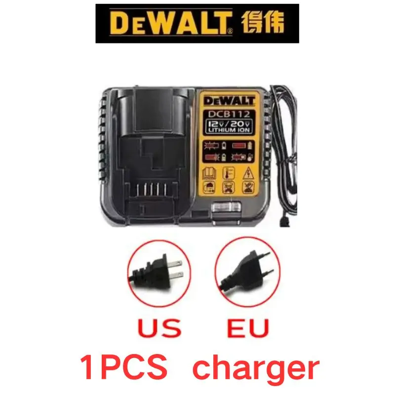 100% batteries authentiques DeWalt 20V/60V, batteries pour outils électriques, 2000mAh 5000mAh 6000mAh 9000mAh + chargeur + perceuse électrique