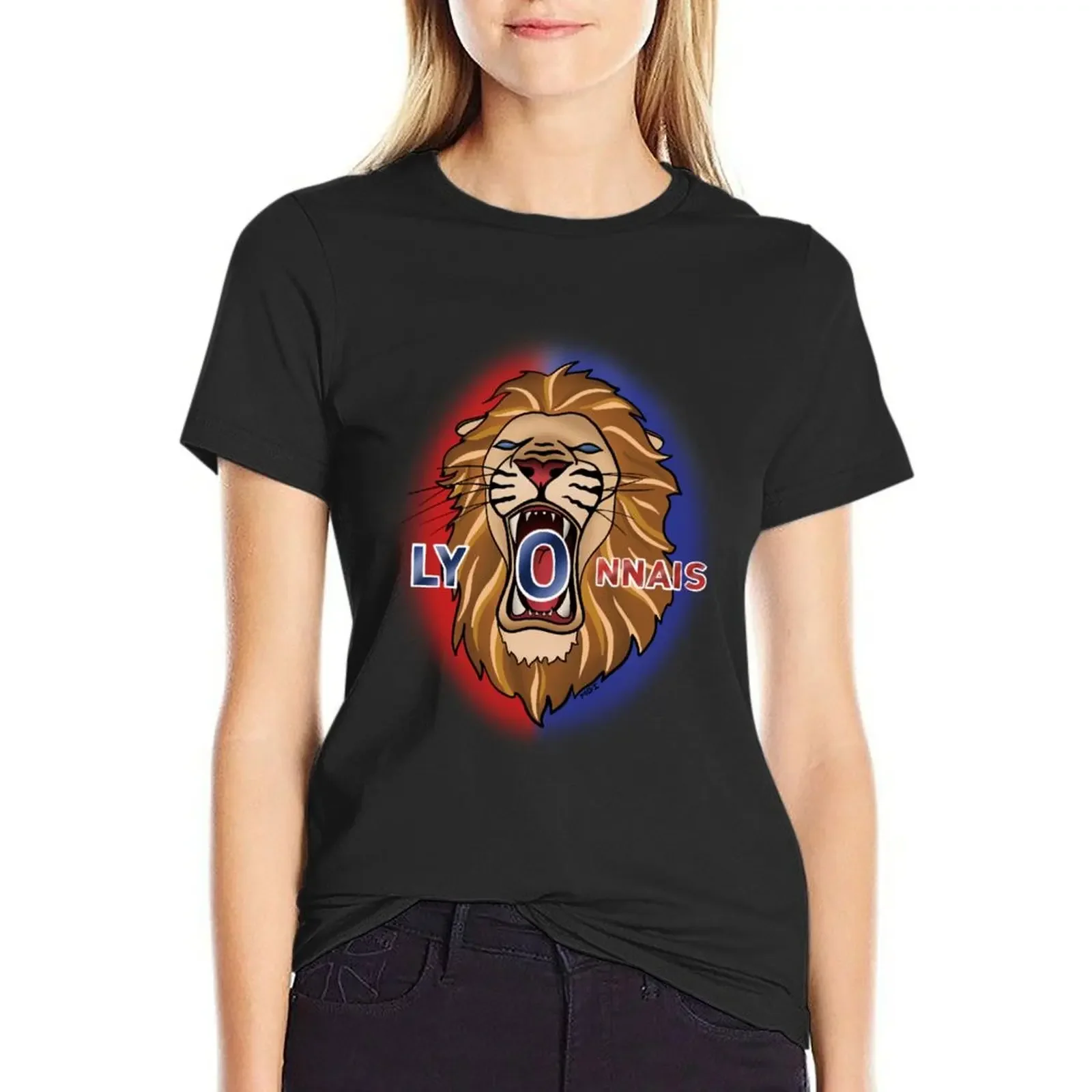 

LyOnnais T-Shirt cute clothes anime clothes animal prinfor sublime Woman clothing