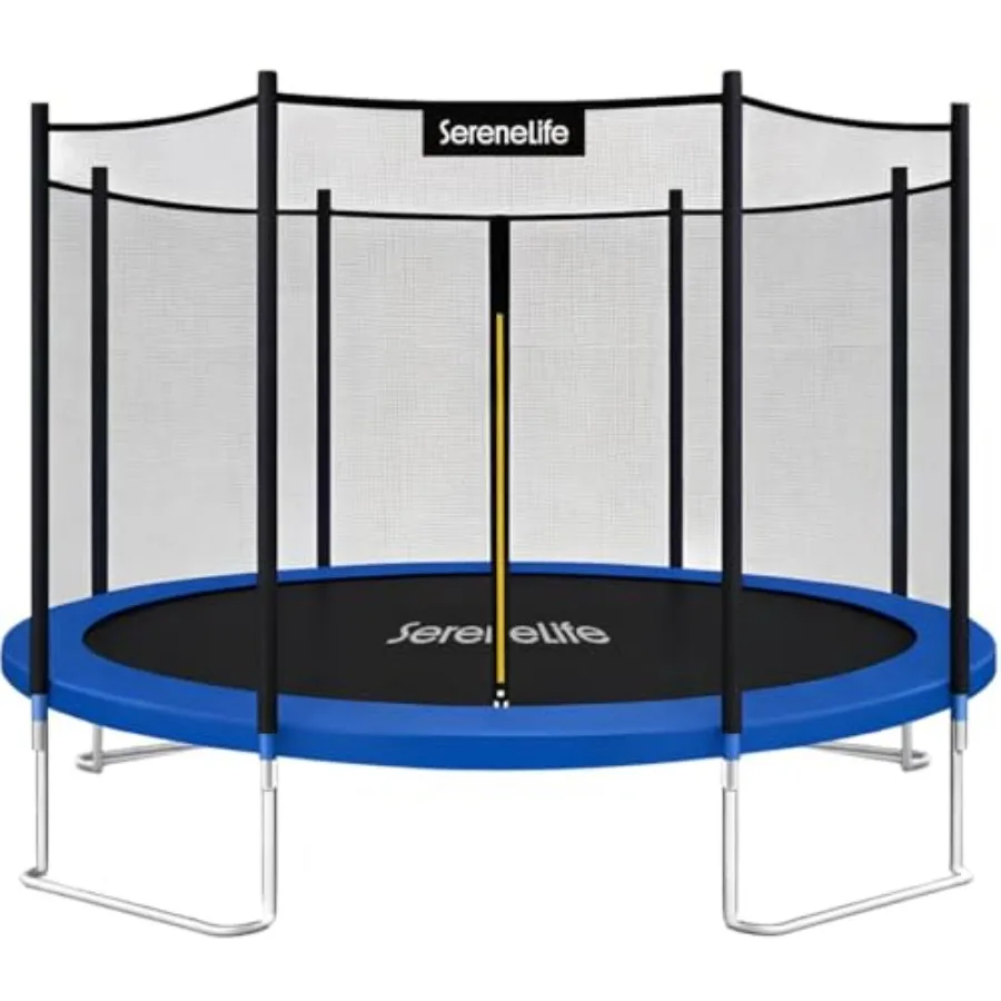

Outdoor 8FT 10FT 12FT 14FT Trampoline with Enclosure Net Ladder and Anti-Rust Coating - ASTM Approved Heavy Duty Recreational T