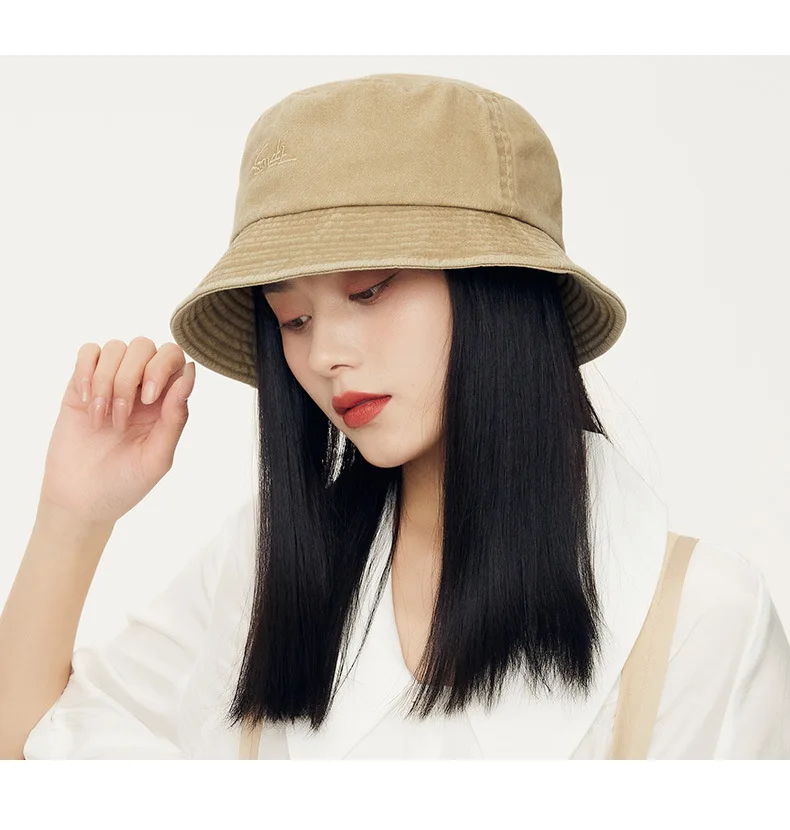 Fisherman's Hat Wholesale Spring and Summer Korean Version Trend Basin Hat Cowboy Retro Big Head Wai Female Sun Visor Couple