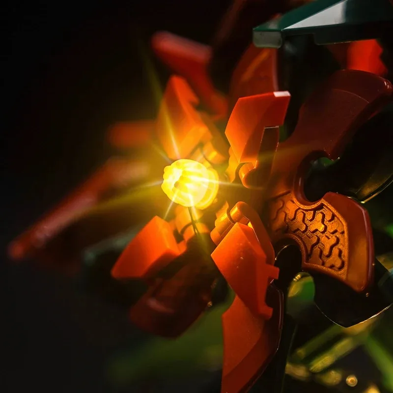 Led Lighting Kit For 10370 Creator Expert Botanical Collection Poinsettia Not Include Building Blocks (Only Lighting Set)