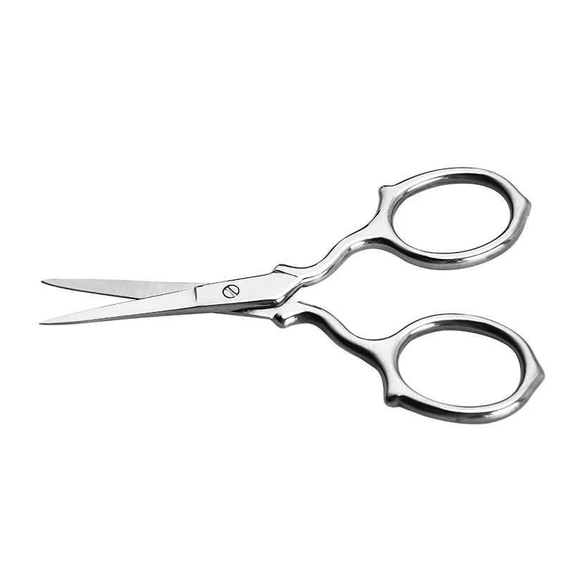 1/2Pcs Retro Tesoura Maquiagem Durável Aço Inoxidável Bordado Prego Tesoura Toe Tesoura Tesão Beleza Maquiagem Ferramentas De Costura