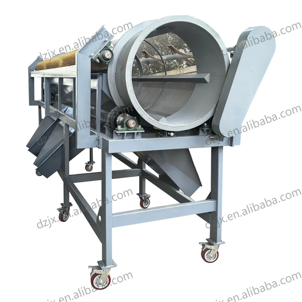 DZJX Compost Sieving Machine Drum Screening Sieve Machine Bsf Vermicompost Sawdust Small Trommel Screen Sieve