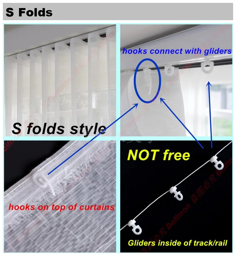 S Fold Wellenvorhänge, superweich, schneeweiß, reinweiß, Fenster, Tüll, Wellenvorhänge für Wohnzimmer, großes Chiffon, durchsichtiges Voile-Schlafzimmer – Detail 14