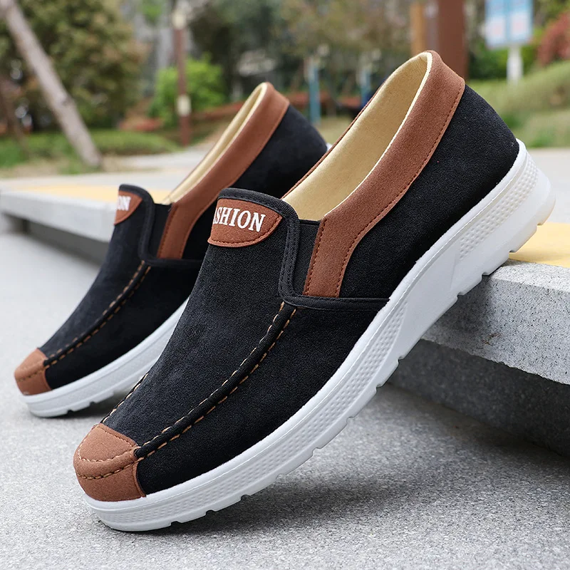 Fashion Spring/Autumn Men's Mixed Color Breathable Casual Lightweight Outdoor Sports Shoes Soft Walking Non Slip Flat Shoes
