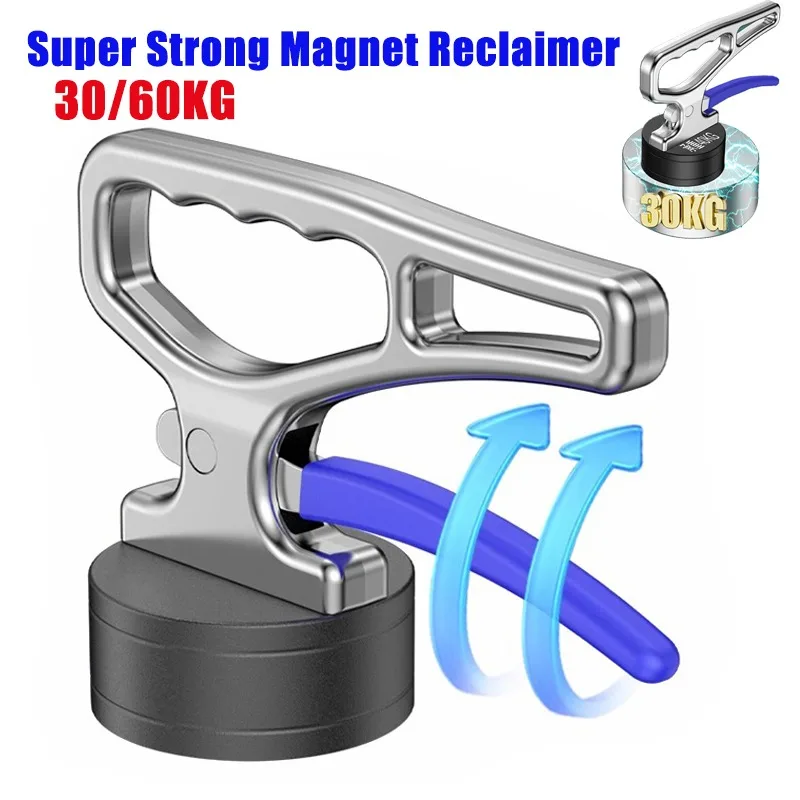 Portable Lifters Steel Mold Handling Tools30/60KG Load Strong Magnets Suction Cup Magnetic Force Material Pickups Laser Cutting