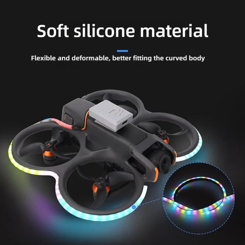 Drone LED Light Strip For DJI Neo/AVATA2 Luminous Night Safety Flight Light Strip Colorful Light Strips For DJI Drone Accessorie