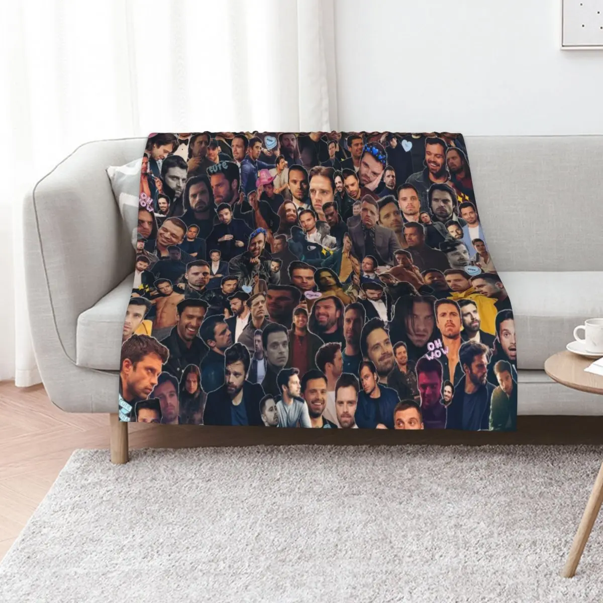Sebastian Throw Blanket Long Lasting Soft Plush Blanket for Daily Use