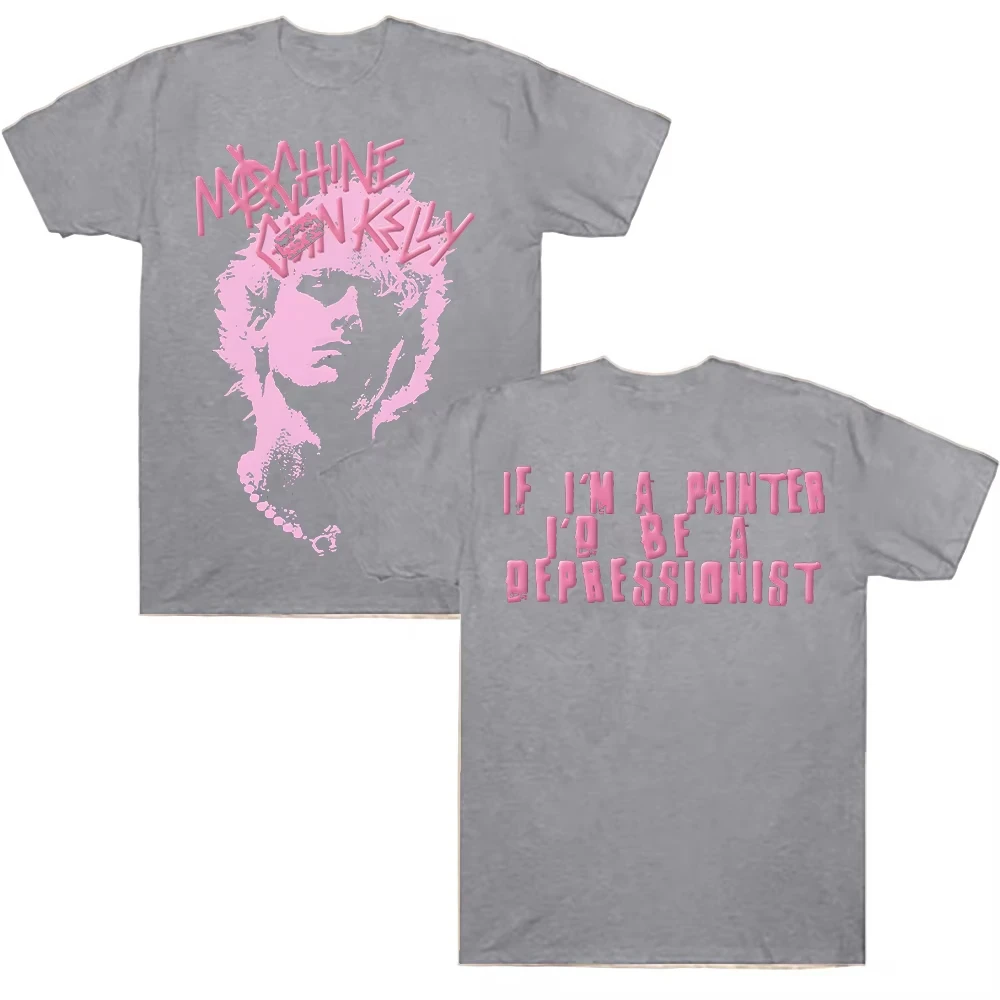Anniversary New Machine Gun Kelly MGK Album Graphic Print T-shirt Men Women Oversized Top Streetwear Hip Hop O-neck Cotton Tee