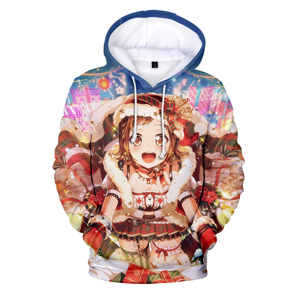 

2022 BanG Dream Hoodie Long Sleeve Women Men Sweatshirt Harajuku Streetwear Japanese Game Girls Band Party 3D Clothes