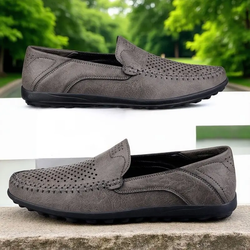 جو بسيط، غير قابل للانزلاق ومقاوم للاهتراء، حذاء بدون كعب عالي الجودة بدواسة واحدة، خفيف وجيد التهوية