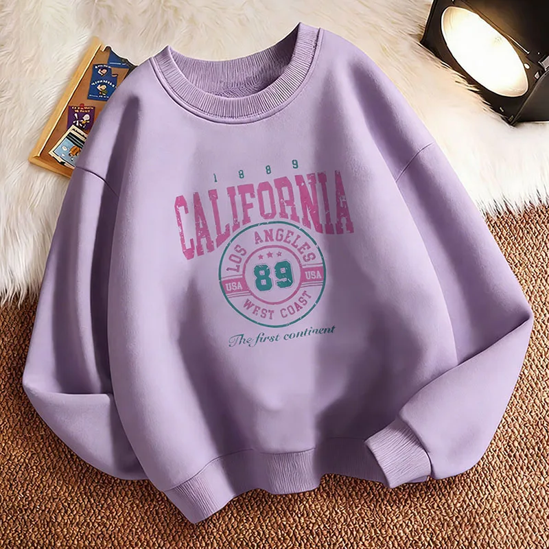 California Los Angeles Fashion Pullover Hoodie Kids 2026 Children's Sweatshirt Hoody Casual Hoodies for Boys Girls Clothes