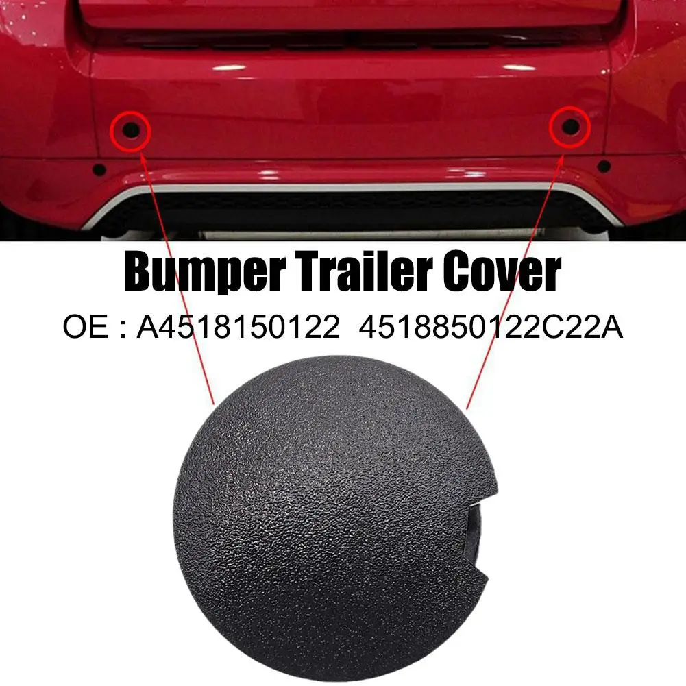 For Smart Fortwo W451 2007-2014 Tow Hook Cover For Car Rear Bumper Trailer Cap Plug Automobiles