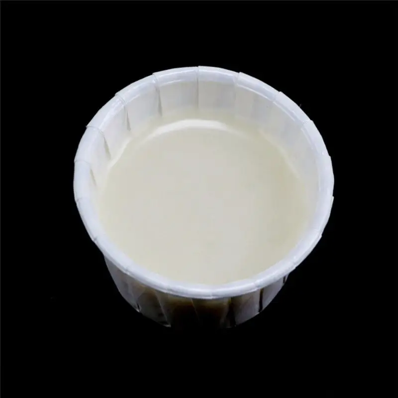 100Pcs Paper Cup Nose Hair Face Hair Removal Wax Bean Container Cake Paper Tray Paper Bowl Melting Wax Ice Cream Organizer