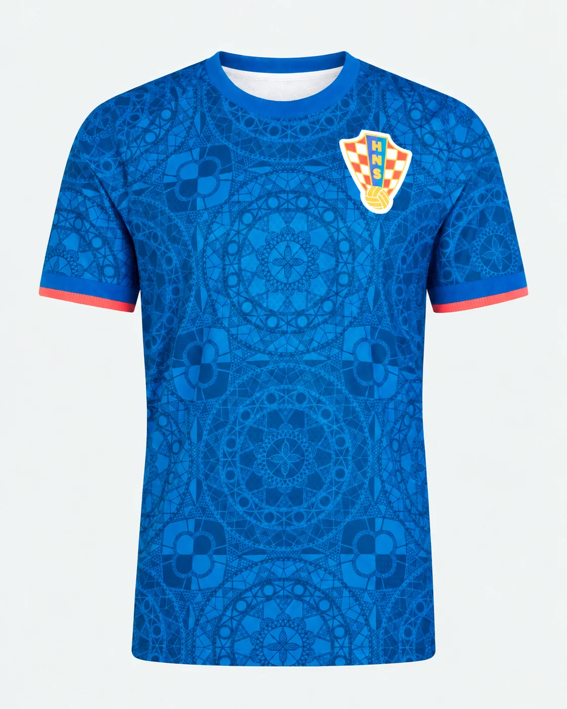 Kroatien 26-27 Heim-Fußballtrikot Rot-Weiß Kariert für Herren Kurzarm Rundhals Fußball-Trainings- und Freizeitkleidung – Detail 8