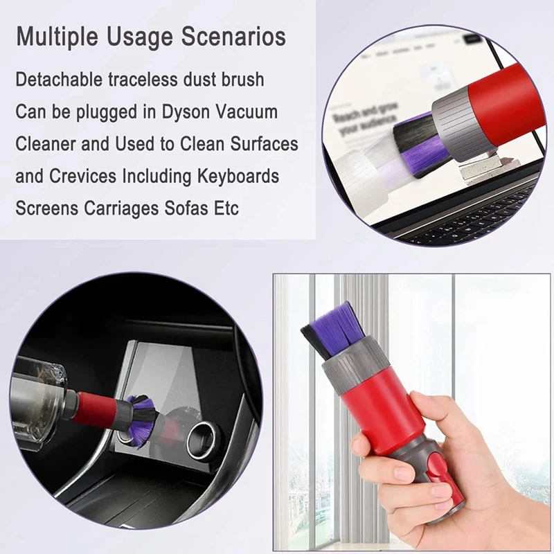 Acessórios de substituição para dyson v7 v8 v10 v11 v15 ferramentas de vácuo animal de detecção absoluta para limpeza de carro doméstico
