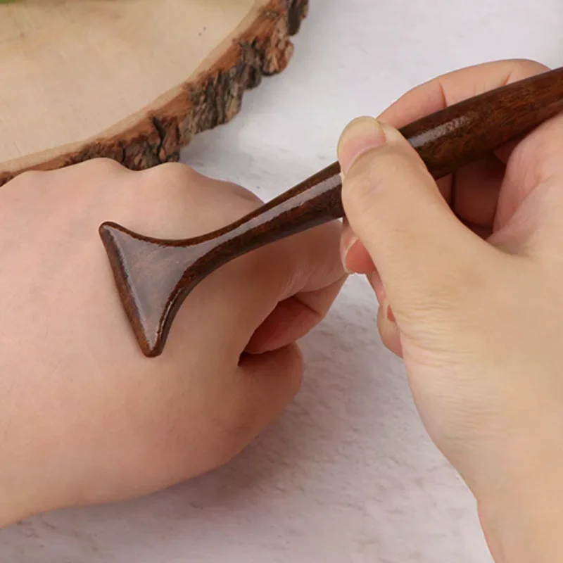 

Health Care Sandalwood Gua Sha Board Stick Therapy Massage Stick Lymphatic Drainage Massage Scraping For Relaxation And Recovery