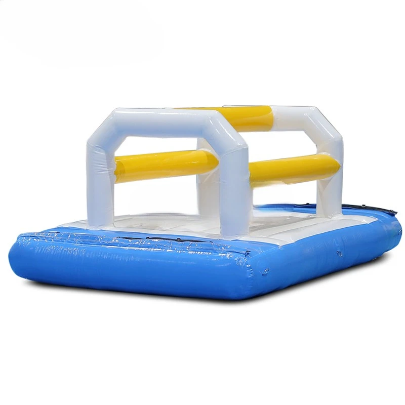 

Water Games For 1.2mh Inflatable Floating Pool Party, Pvc Inflatable Low Arches Bridge Obstacle Course For Swimming Pools