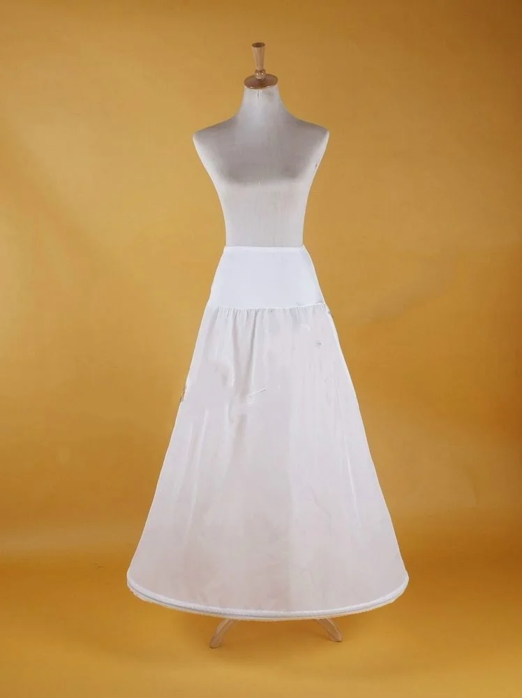 Daughtrey Wedding 1 Hoop Small A-Line Lycra Waist Crinoline Petticoat Underskirt