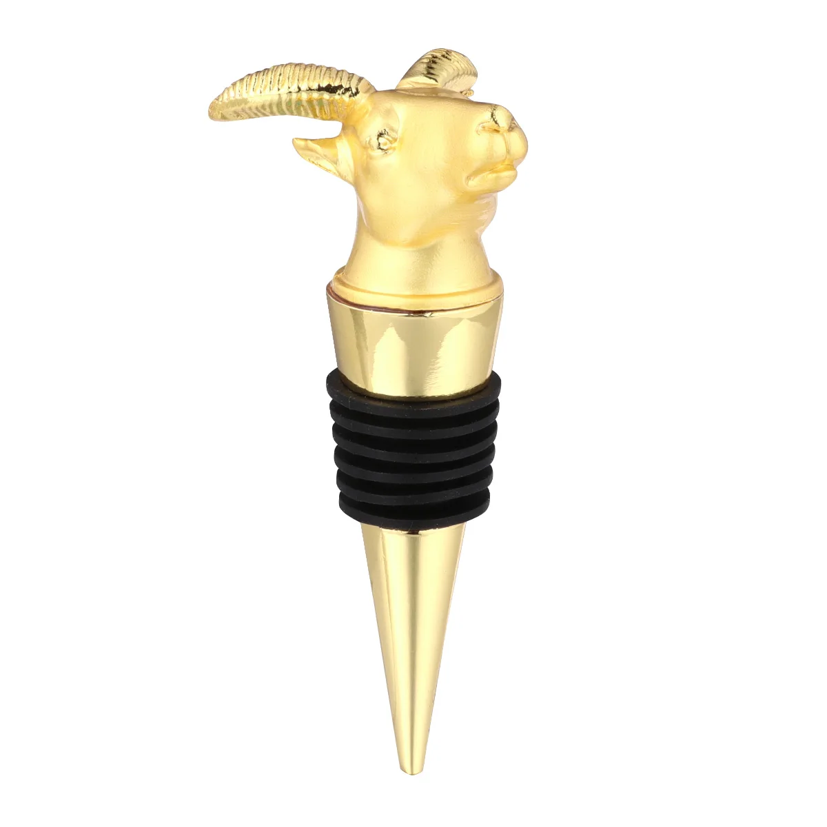 Tapón de botella de oveja bonito, sello hermético, aleación de calidad alimentaria para botellas de vinagre de soja con tapón de aleación de cerveza roja