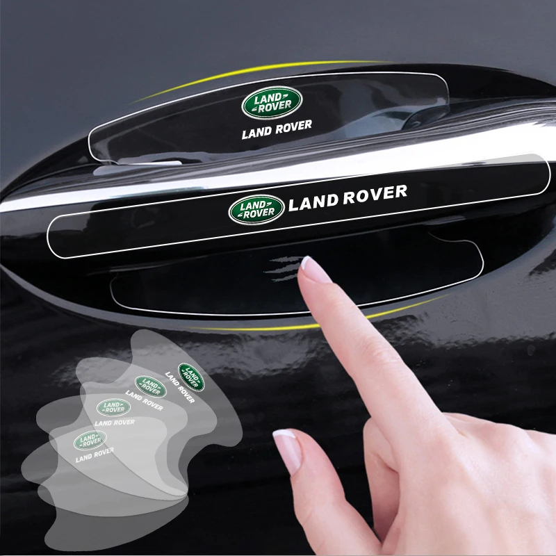 Car Door Handle Protector Stickers Universal Protection Film Car Styling For Land Rover Range Rover Evoque Defender Discovery