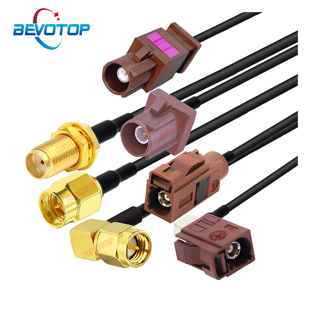 1 قطعة فقرا F إلى SMA ذكر/أنثى RG174 RF كابل محوري فقرا إلى SMA سلك توصيل معزز تسخير BEVOTOP حسب الطلب