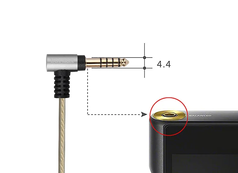 4.4mm/2.5mm BALANCED Audio Cable For Sennheiser HD 2.30i HD 2.20S 2.30g HD 560S HD 400 PRO headphones