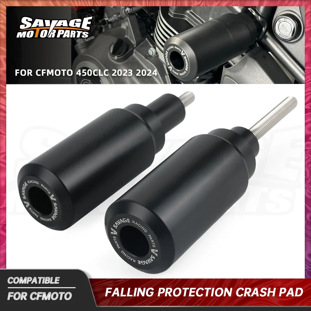 

For CFMOTO 450CLC Frame Sliders Crash Protector For C-FMOTO 450 CLC 2023-2024 Motor Accessories Anti Crash Protector Glue Stick