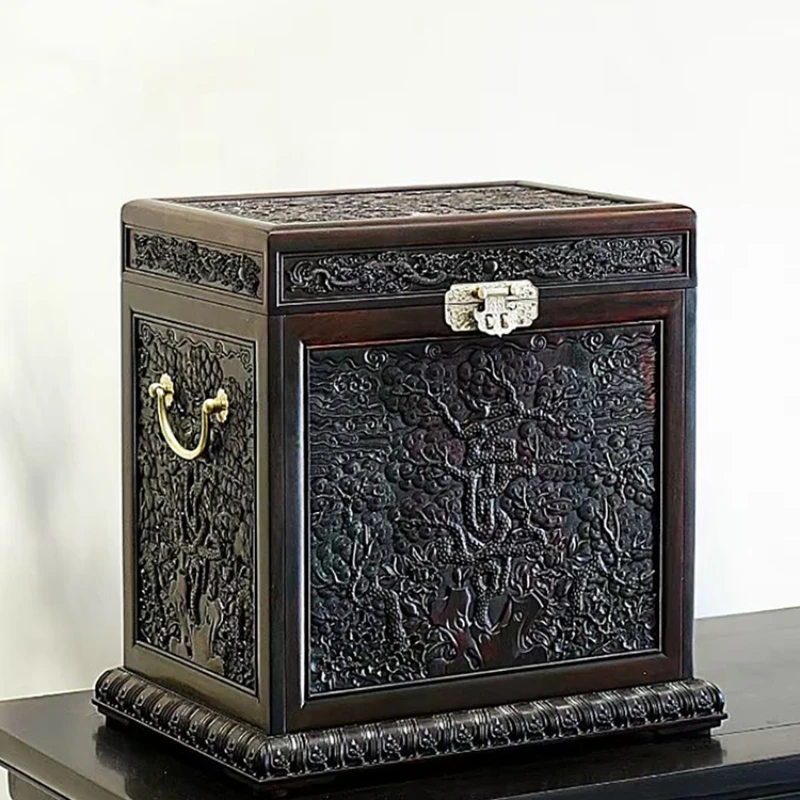 Ming Jiajing Reproduction of Songshou Big Red Sour Branch Jewelry Box, Hundred Treasure Chests, Chinese Style