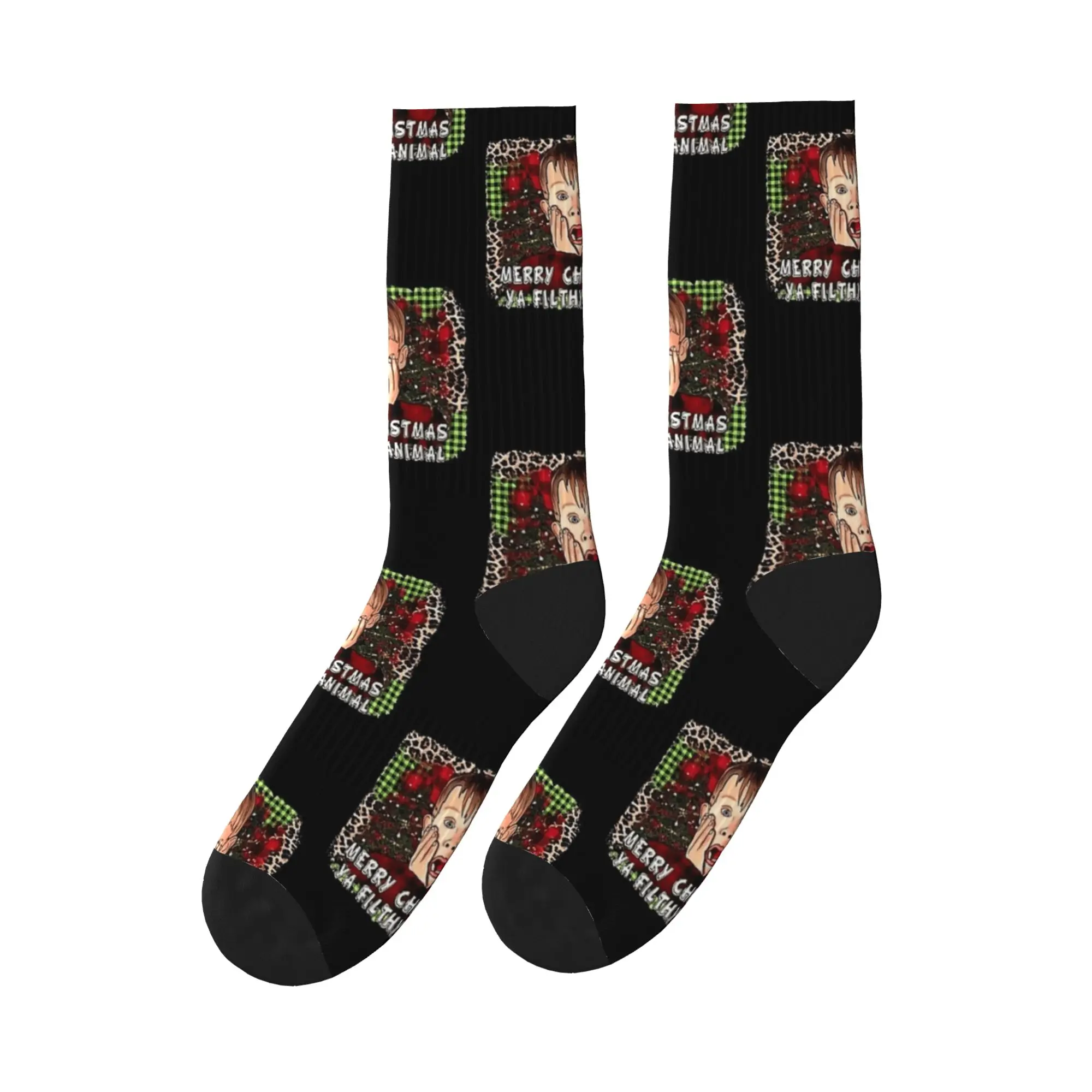 المنزل وحده عيد ميلاد سعيد فيلم الجوارب الخريف جوارب Kawaii زوجين عالية الجودة الجوارب مخصص تسلق الجوارب المضادة للبكتيريا #1