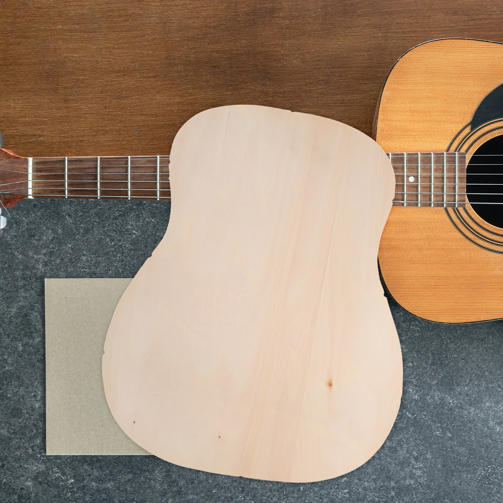 

2Pcs Electric Guitar Wood Headplates for DIY Repair Projects - Strong Adhesive Compatible Panels for Guitar Top and Headstock