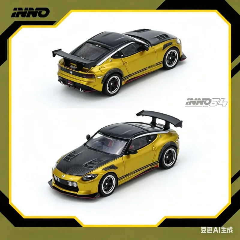 

INNO 1:64 Nissan Fair Lady Z RZ34 Top Secret Alloy Die-Cast Model Car, Static Simulation Display Piece, Boys' Toy.