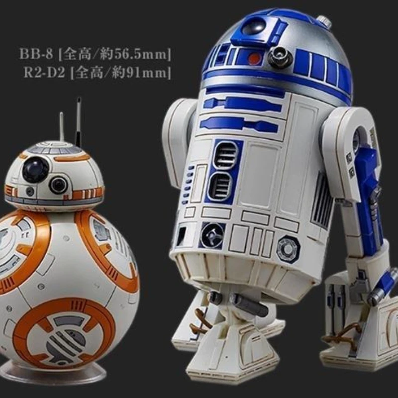 Star Wars 1/12 BB-8 R2-D2 Action Figures Assembly Robot Model Toy Desktop Decorations Collectibles ren's Birthday Gifts