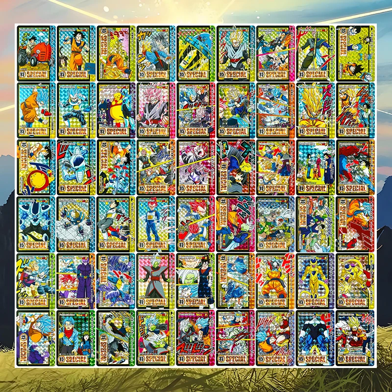 Anime Dragon Ball DIY ACG Android 18 Trunks Mai Goku Black Gogeta Frieza Vegeta Yonsei Game Collectible Cards Birthday Toy Gift