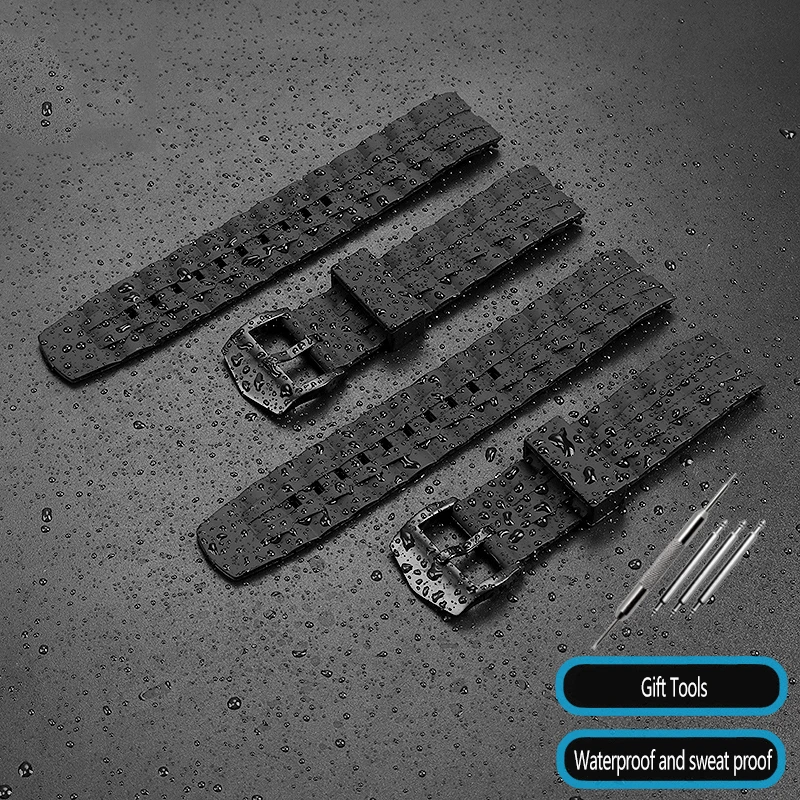 男性用シリコンラバーストラップ,カシオ家具用防水時計バンド,5468, EFR-303, 304, EFR-516PB, EFR-516, 22mm